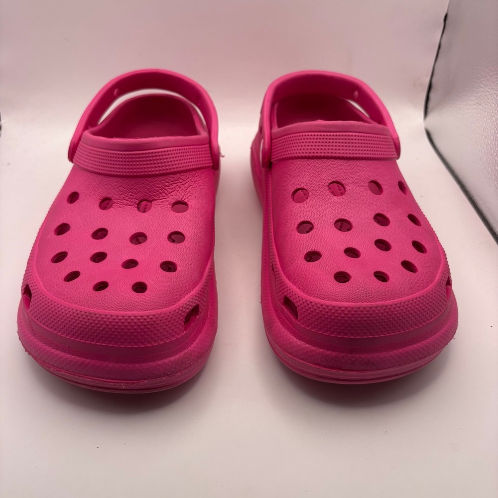 Pink Classic Clog Sandals Kids Size 6‎ Slip On Water Shoes Hot Pink Neon